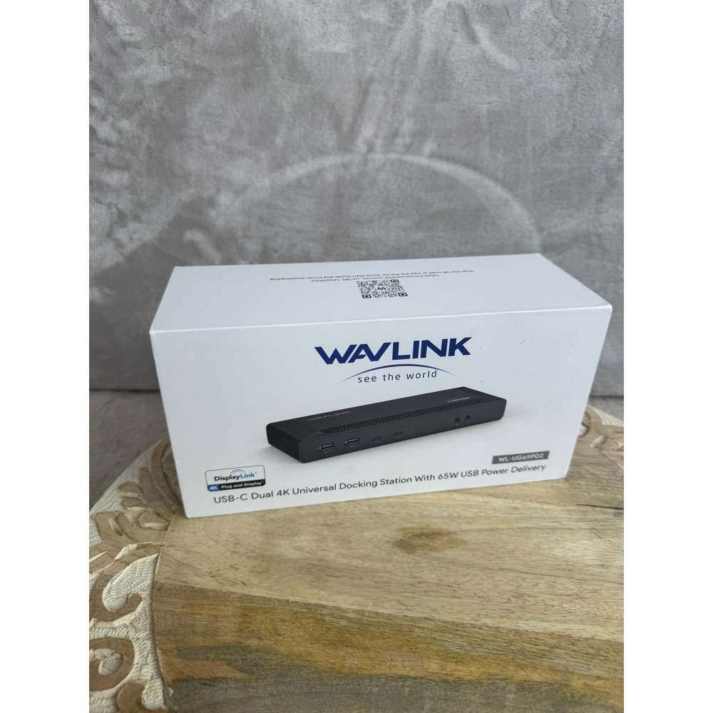 Wavlink USB C Dual 4K Universal‎ Docking Station 65W PD WL UG49PD2